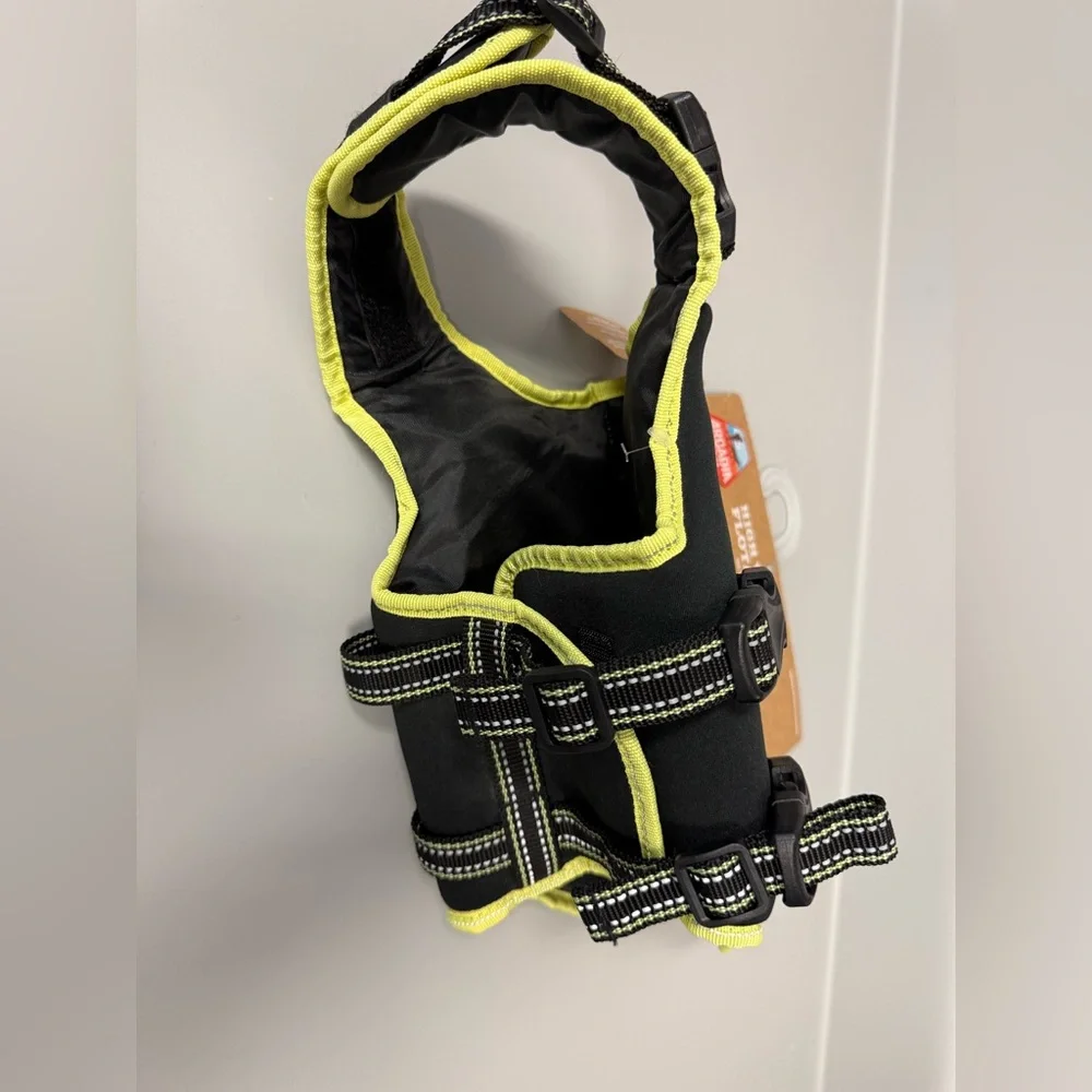 Arcadia Trail Flotation Dog Harness High Visibility NEW Size Small Yellow‎